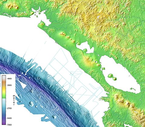 Elevation model of Central America 